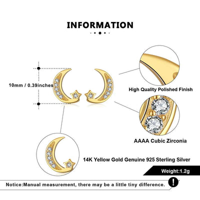 Cercei Argint Golden Moon Informatii produs