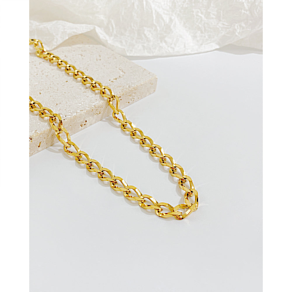 Colier Simple Chain LSS07 - Gold
